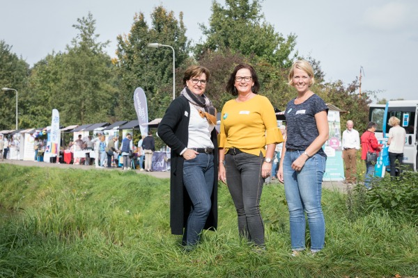 Yvonne Vonkeman, Anneke Baan en Marieke Huiskes van Wijksaam